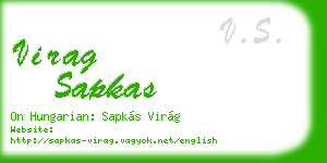 virag sapkas business card
